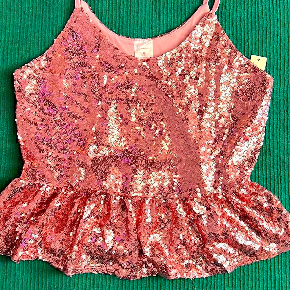Peplum Sequin Cami